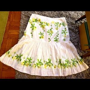 J.h collectible beaded floral skirt size 12